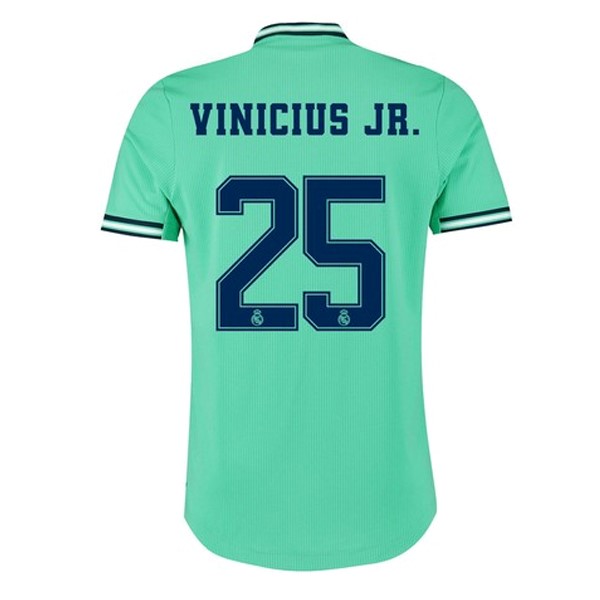 Camiseta Real Madrid NO.25 Vinicius JR. Tercera equipación 2019-2020 Verde